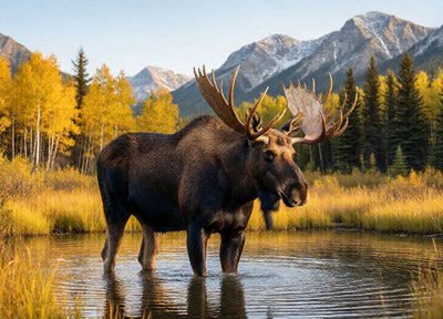 Moose at the Lake