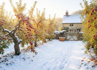 Snowy Orchard