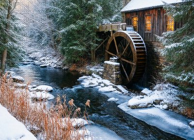 Winter Watermill