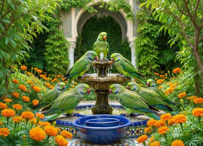 Parakeet Courtyard