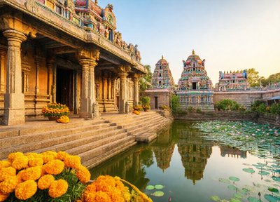 Indian Temple Tank