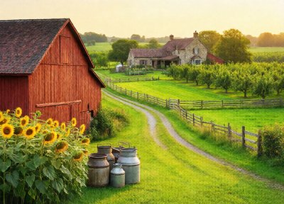 Red Barn Morning