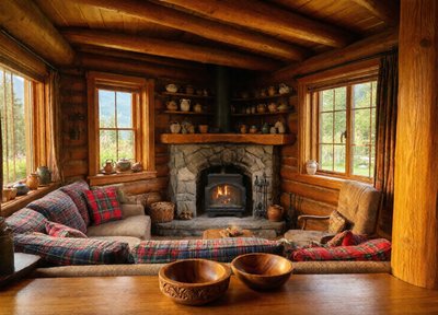 Mountain Cabin Interior