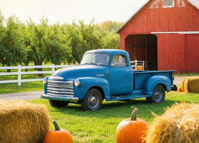 Blue Barn Truck