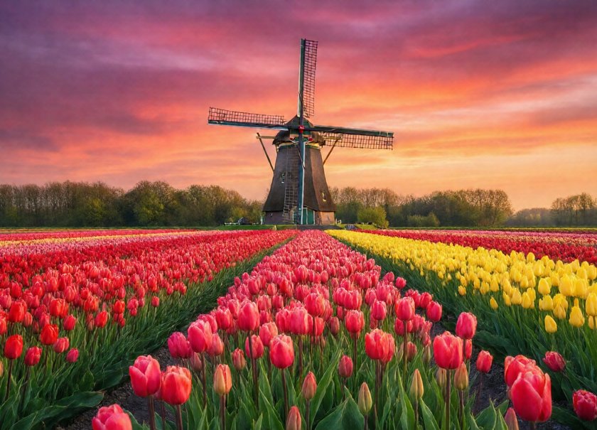 Dutch Tulip Windmill