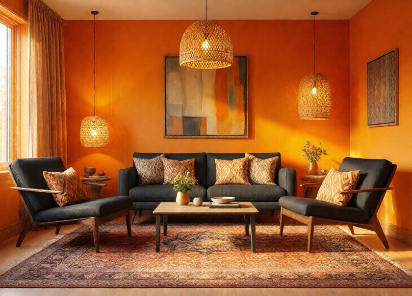 Orange Reading Lounge