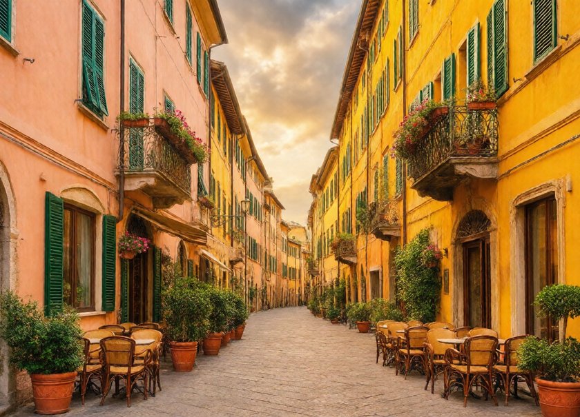 Italian Courtyard Lane