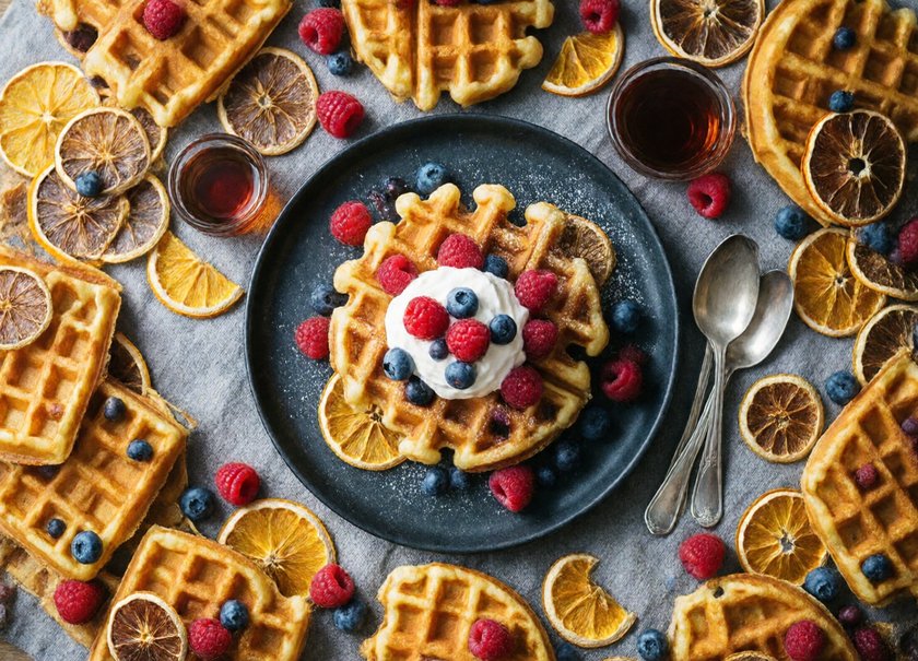 Belgian Berry Waffles