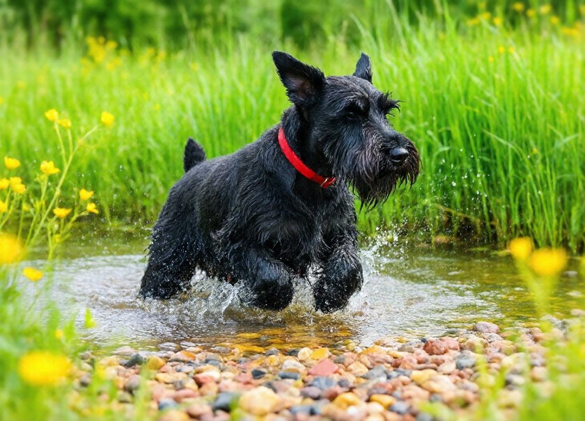 Schnauzer Splash